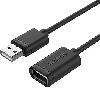 Y-C418GBK,UNITEK 5M, USB2.0 Type-A (M) to Type-A (F) Cable