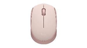 M171 Logitech Wireless Mouse 2.4GHZ -10 meters, DPI 1000±, Buttons 3, USB , ROSE 1Y ( 910-006865 )