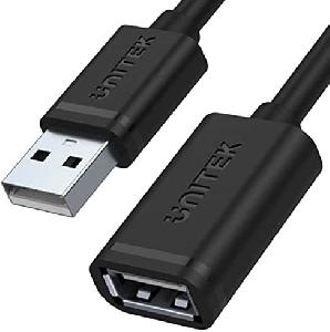 Y-C428GBK Unitek USB2.0 Extension AM/AF Cable, 480Mbps, 1M, 0.25Y