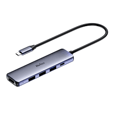 NT08WF14-30GR,Netac Hub WF14, Type-C to USB3.0*3+HDMI+mSD/SD 2.0